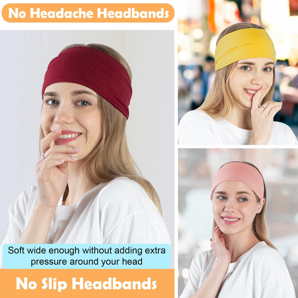 RITOPER bandeau large absorbant la transpiration pour Yoga et Pilates.