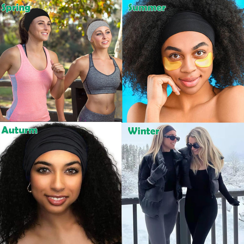 RITOPER bandeau cheveux noir léger et respirant pour voyage