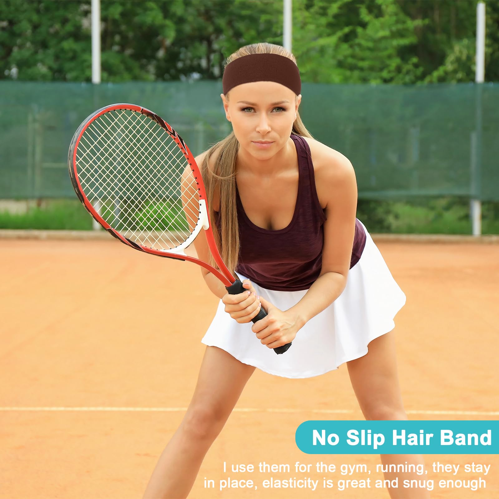RITOPER bandeau compatible perruque, maintien léger lors des coiffures.