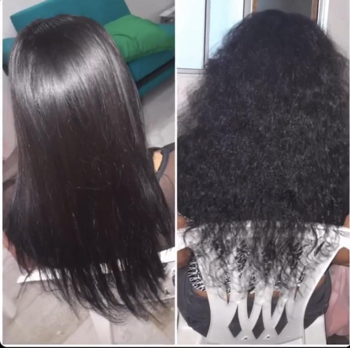 Cheveux après application, Ritual Botanico, effet lisse et brillant