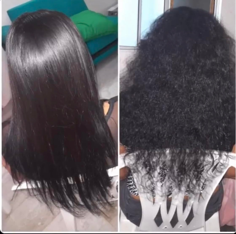 Cheveux après application, Ritual Botanico, effet lisse et brillant