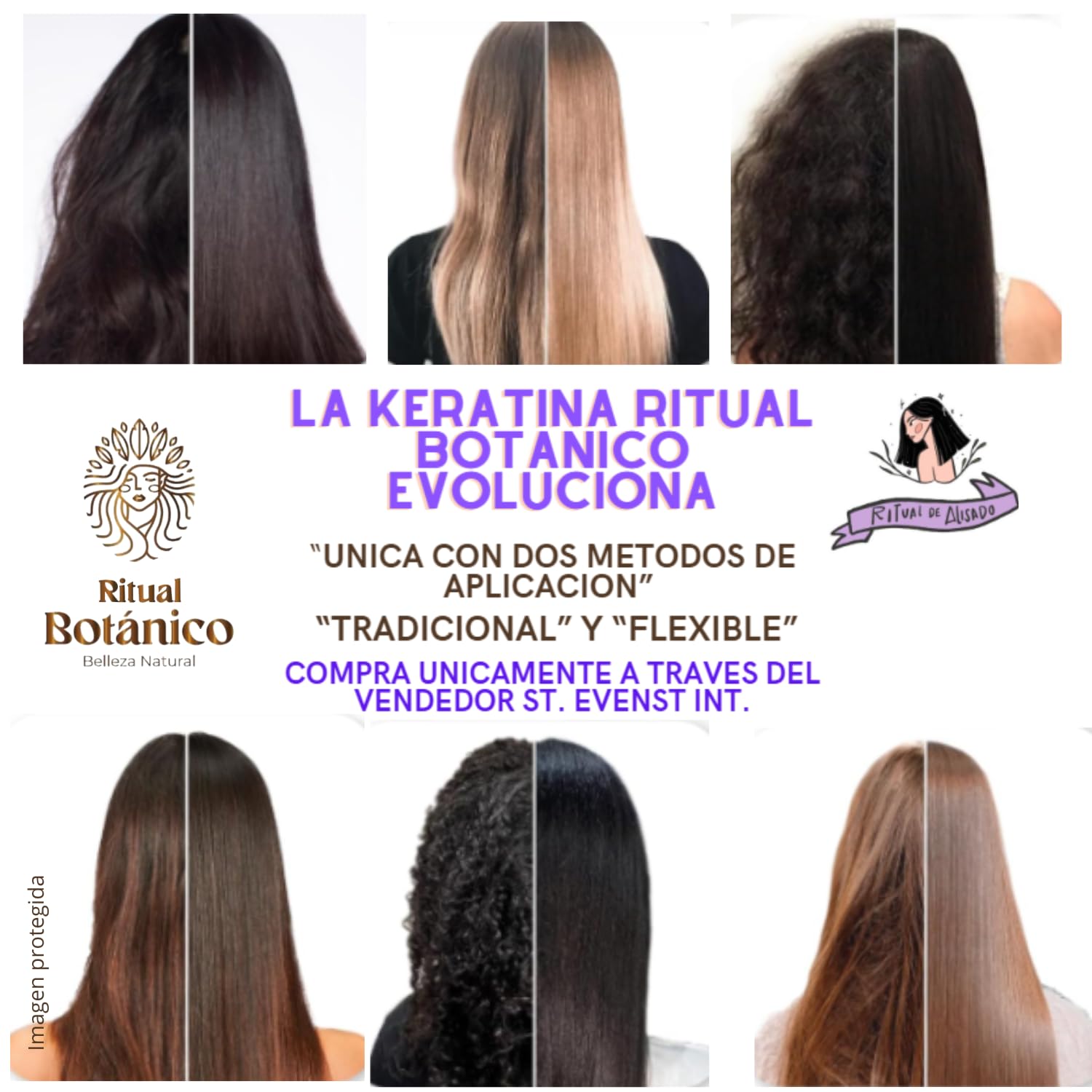 Ritual Botanico Kératine Organique, mélange des 12 huiles naturelles pour brillance.