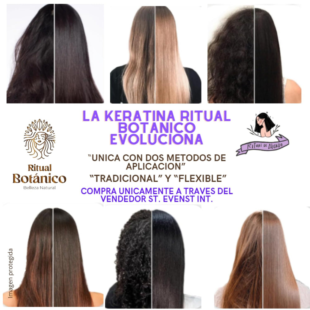 Ritual Botanico Kératine Organique, mélange des 12 huiles naturelles pour brillance.