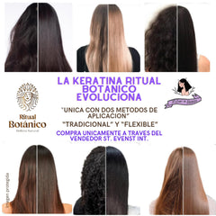 Ritual Botanico Kératine Organique, mélange des 12 huiles naturelles pour brillance.