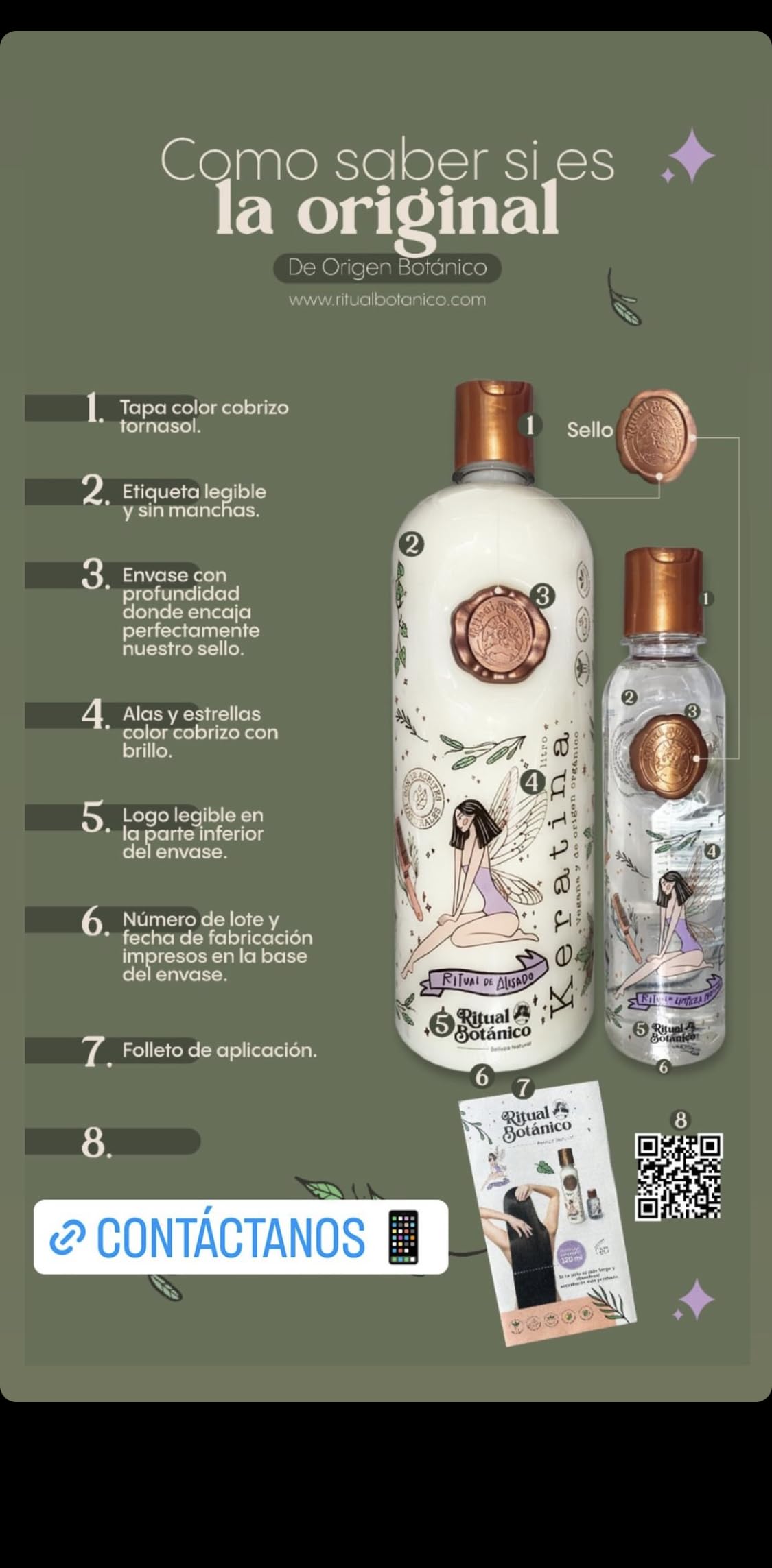 Étiquette produit Ritual Botanico – informations et mises en garde.