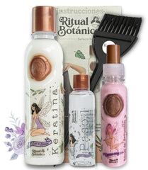 Ritual Botanico Kératine : bouteille prête à lisser, douceur et brillance.