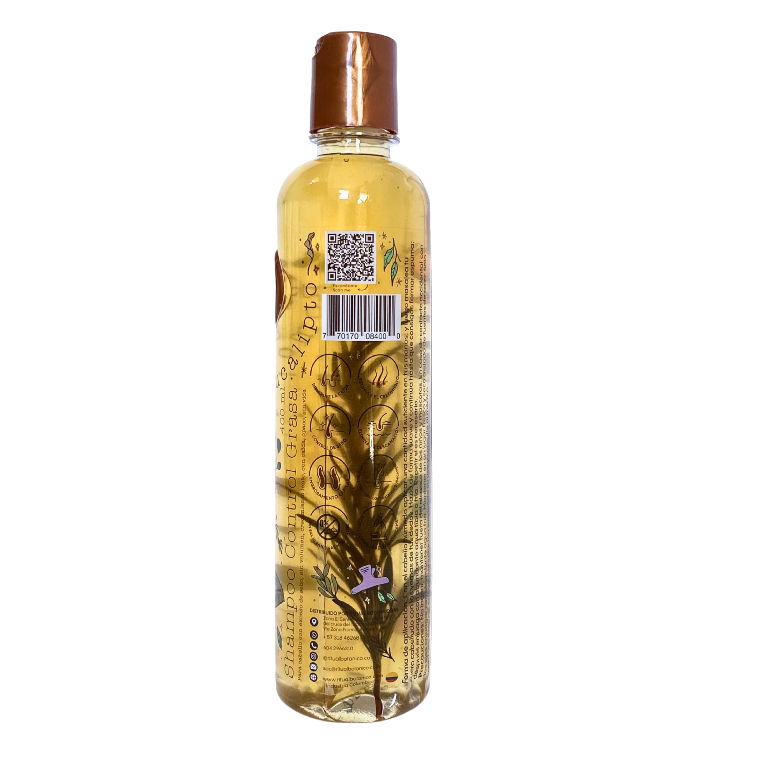 Ritual Botanico Shampoing au eucalyptus: revitalise les cheveux et purifie le cuir chevelu.