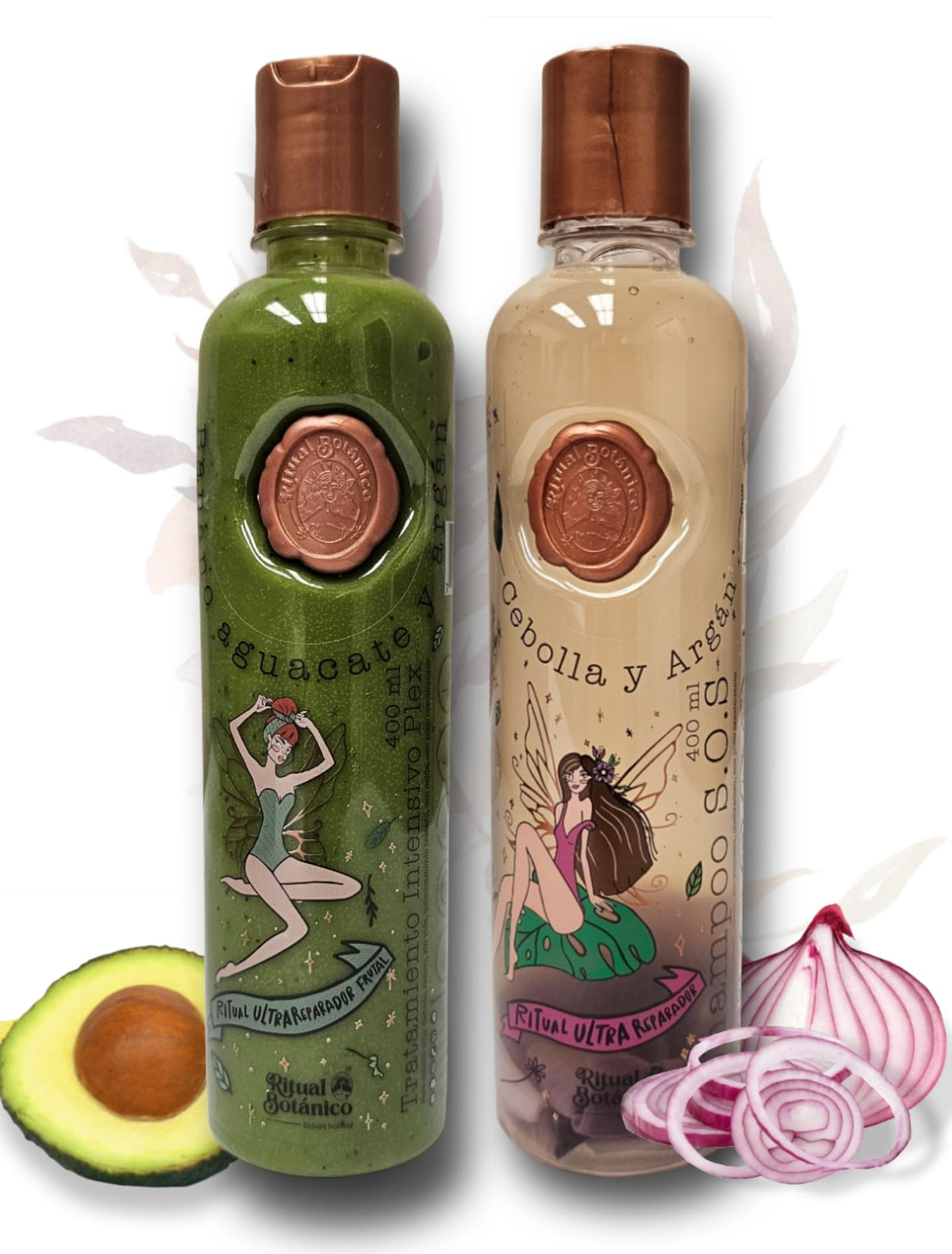 Ritual Botanico : bouteille shampoing oignon et argan, favorise le renforcement capillaire.