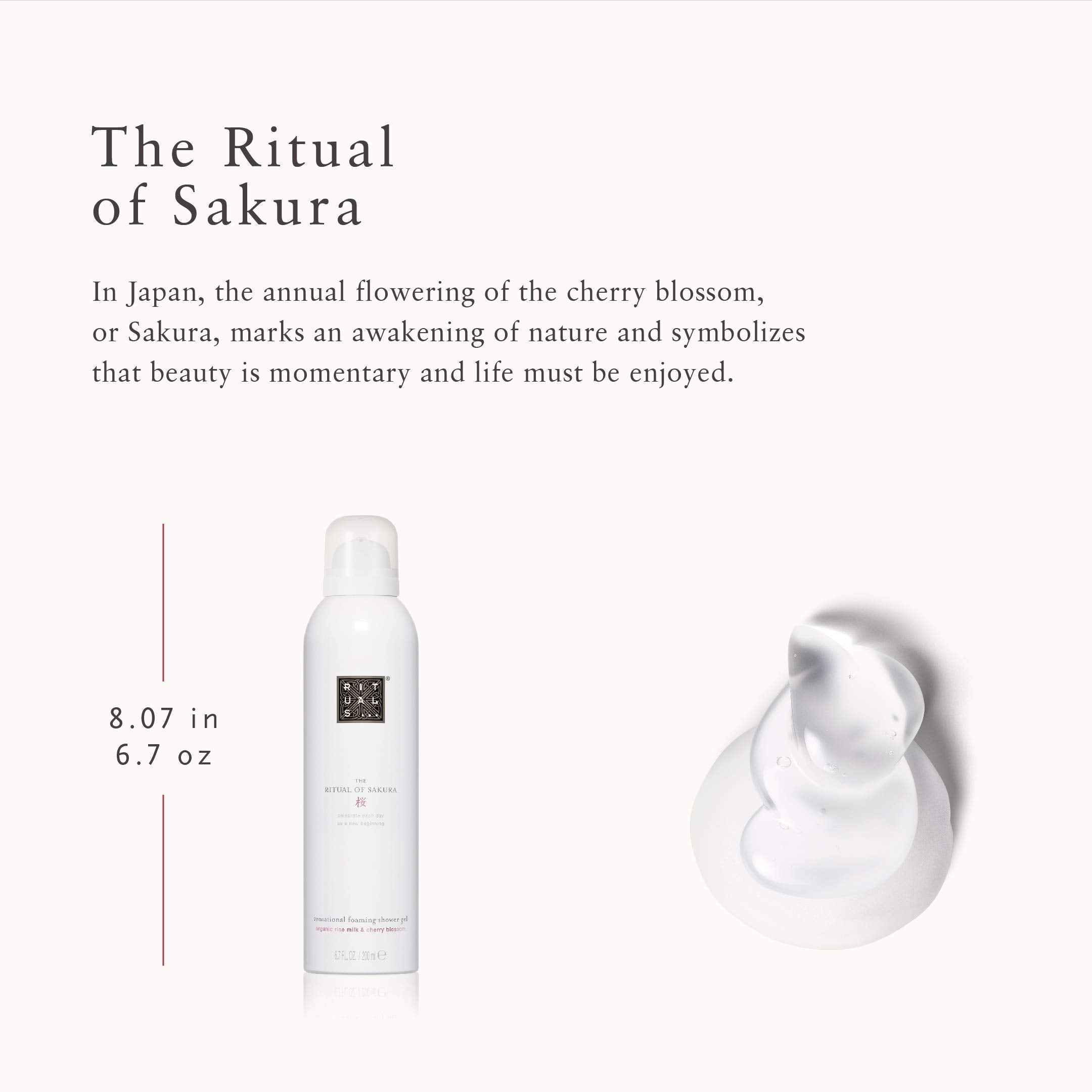 RITUALS Le Rituel du Sakura – lait de riz biologique nourrissant et doux.