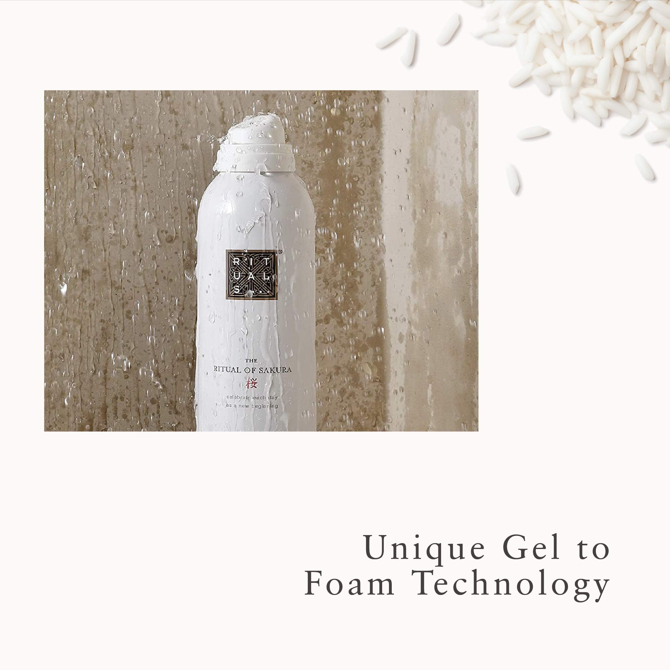 RITUALS Le Rituel du Sakura – texture qui se transforme en mousse légère.