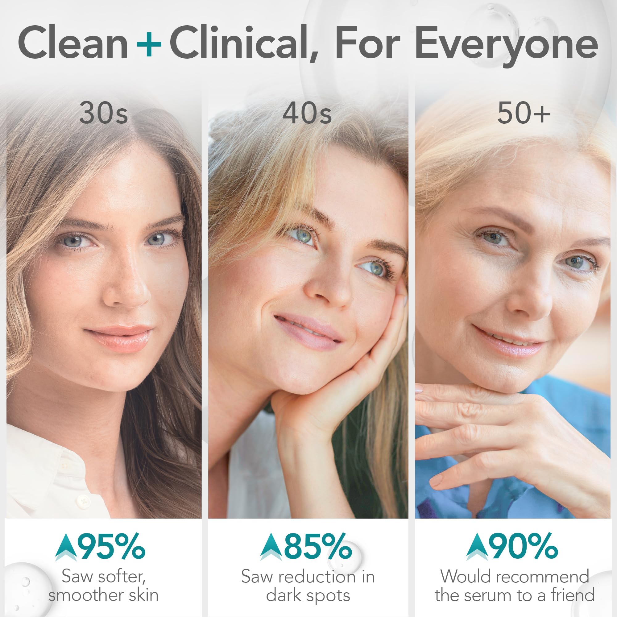 Peau sensible bénéficiaire du sérum Riversol Vitamin C, teint plus homogène.