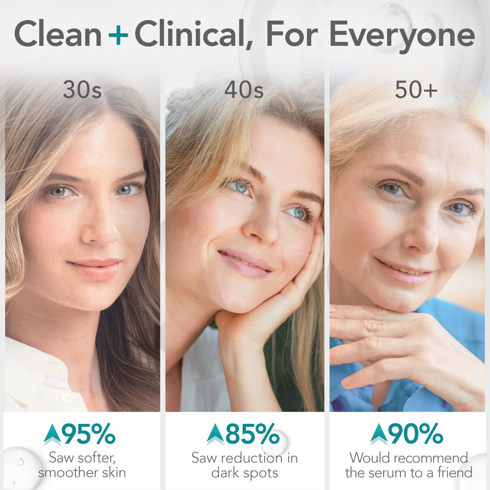 Peau sensible bénéficiaire du sérum Riversol Vitamin C, teint plus homogène.
