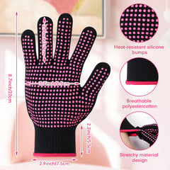 Gants Riyiper, bouts silicones ergonomiques, isolation efficace contre les brûlures lors du travail.