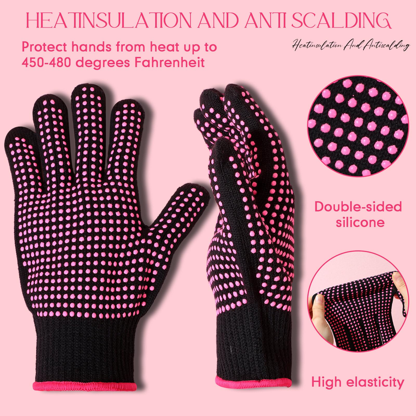 Gants Riyiper polyvalents pour sublimation et coiffure, confort et sécurité.