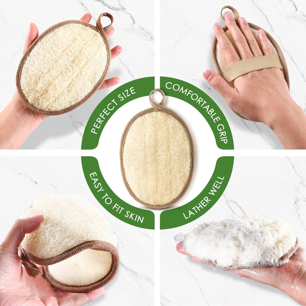 RIYNIBIY luffa-ecologique-reutilisable : option durable pour la douche.