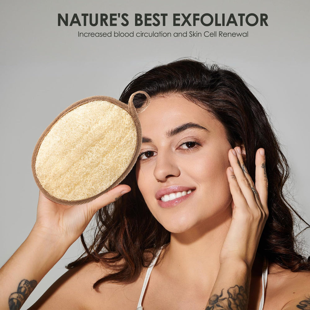 RIYNIBIY luffa-usage-bain : pratique pour une douche quotidienne.