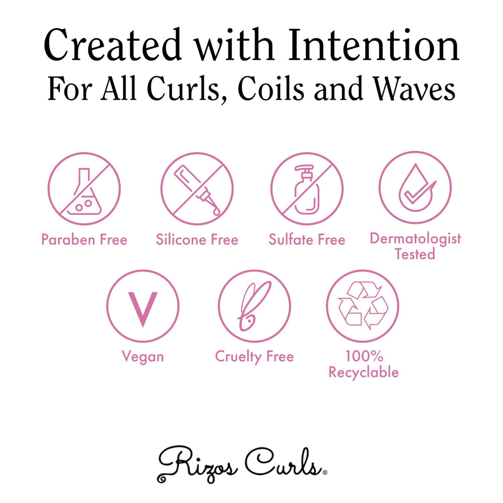 Rizos Curls vegan and cruelty-free formula for all textures.