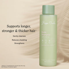 Rizos Curls Shampoing Biotine, éclat et douceur visibles après lavage.