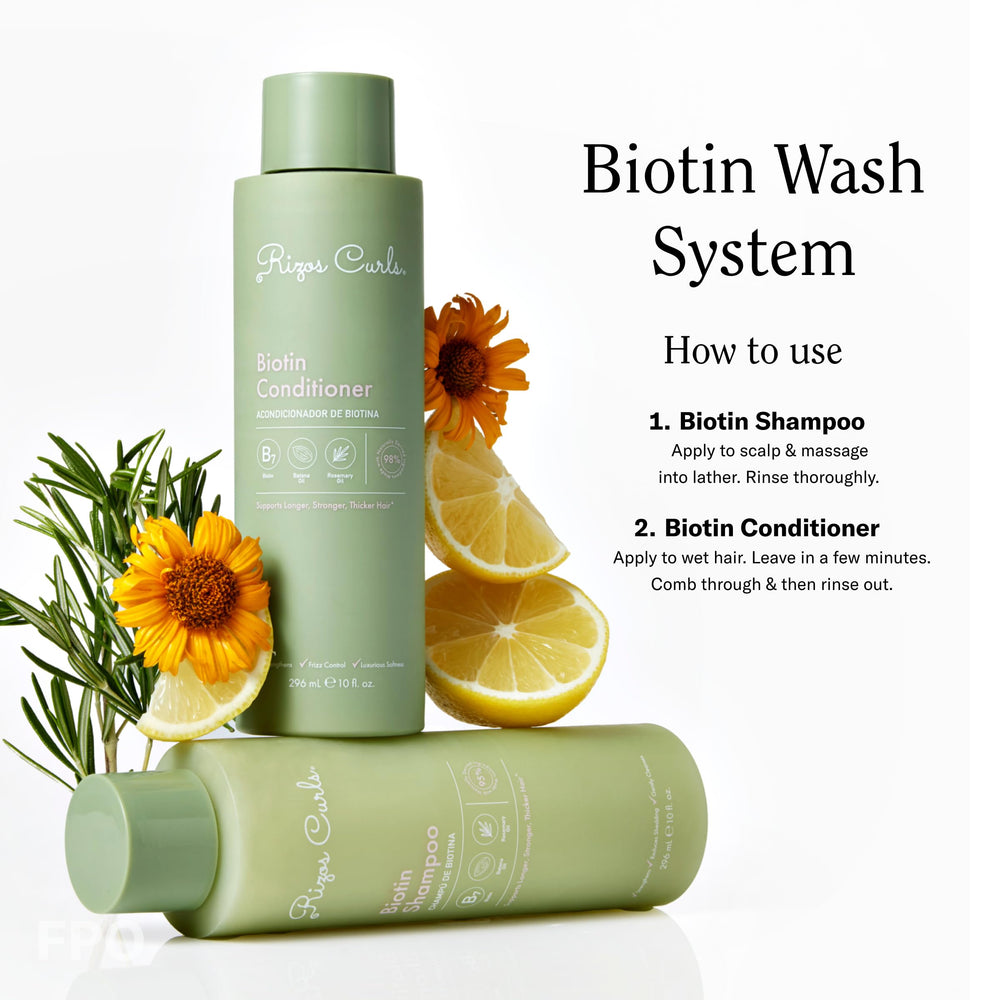 Formule végane et non testée sur les animaux, Rizos Curls Biotine.