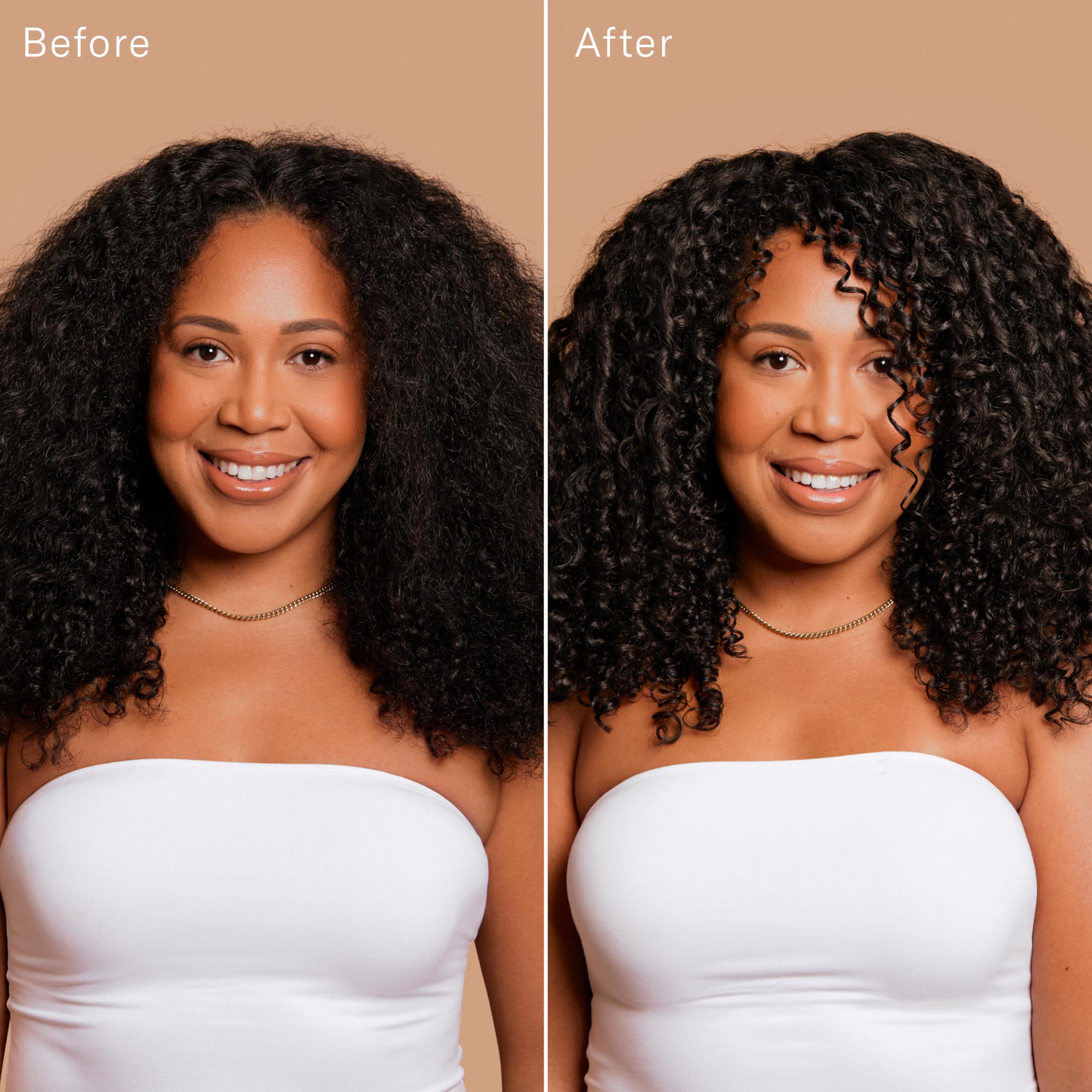 Rizos Curls: brillance naturelle sur les cheveux après soin.