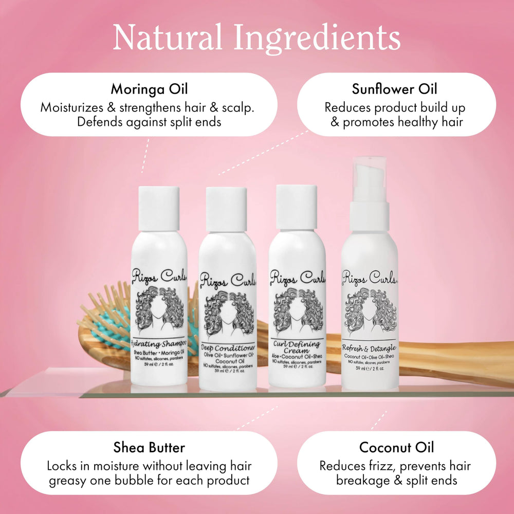 Rizos Curls conditionneur nourrissant, cheveux renforcés et démêlage facilité.
