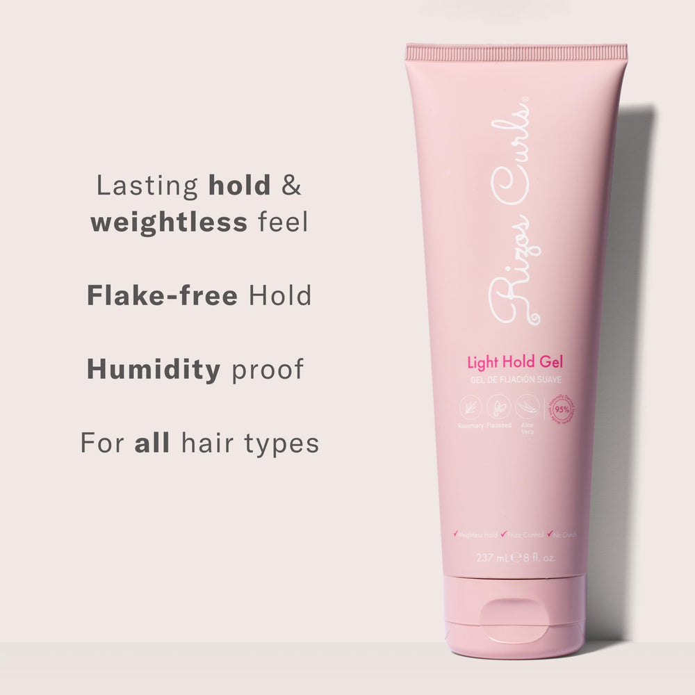 Rizos Curls Gel contrôle du frizz pour des cheveux plus lisses et maniables.