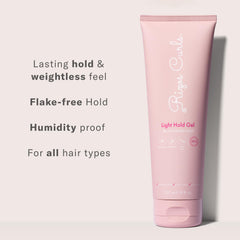 Rizos Curls Gel contrôle du frizz pour des cheveux plus lisses et maniables.