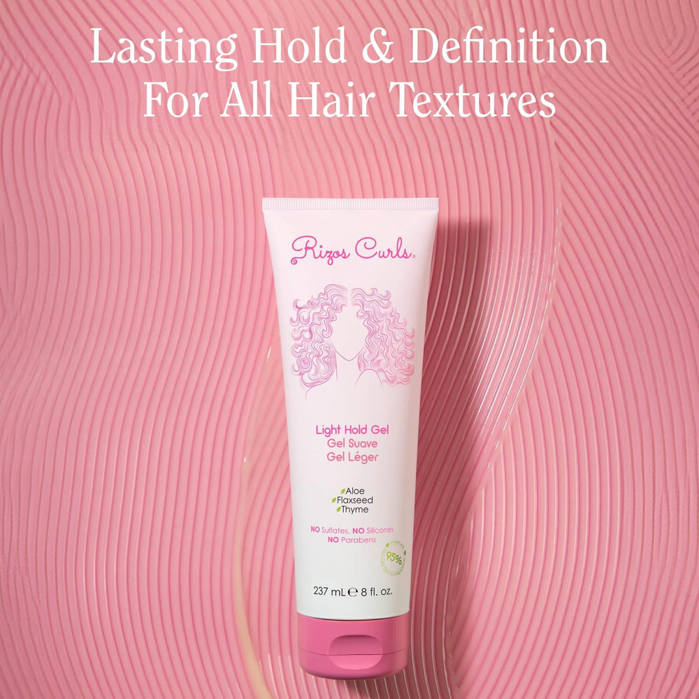 Rizos Curls Gel: définition nette et brillance naturelle des boucles.
