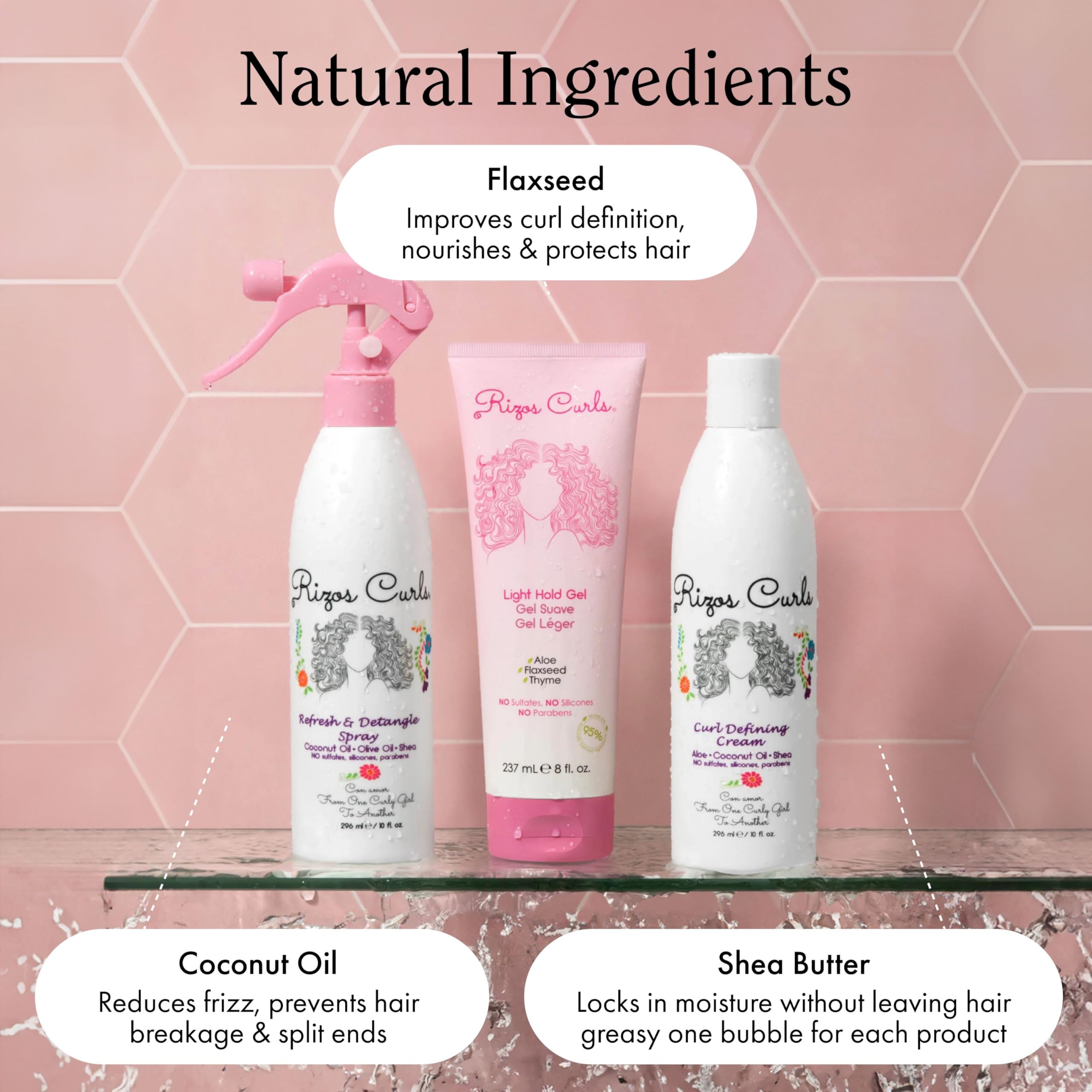 Rizos Curls Gel Tenue Legere: définition légère et maintien doux.