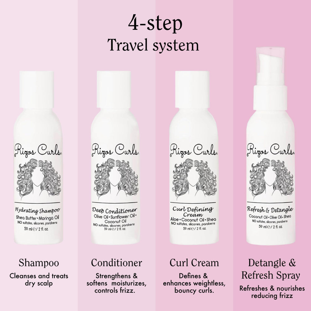Rizos Curls shampoing hydratant, nettoyage en douceur et hydratation profonde.