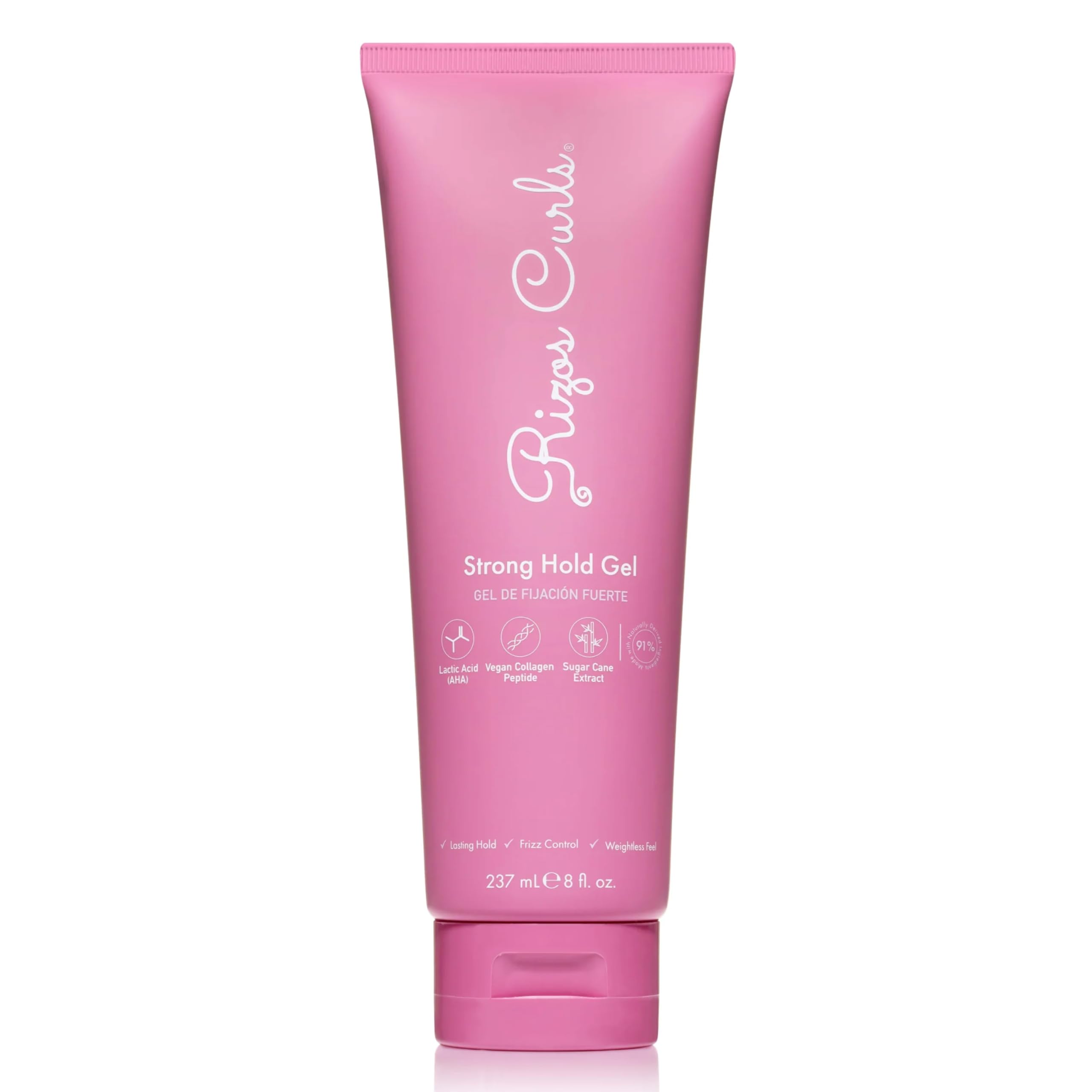 Rizos Curls Gel fixant fort – bouteille 8oz pour une tenue longue durée sans crunch