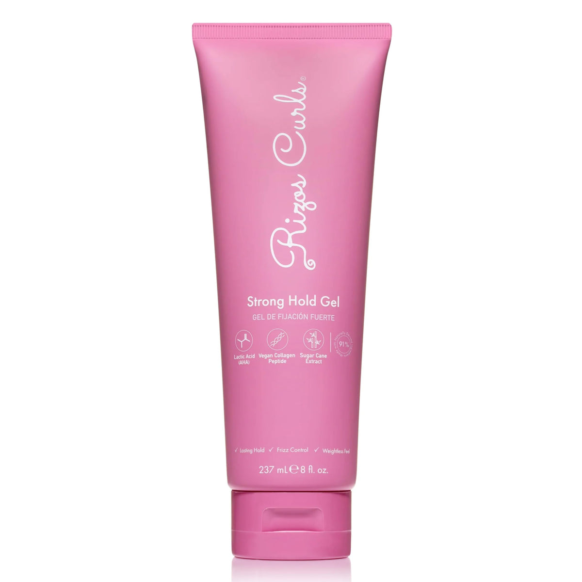 Rizos Curls Gel fixant fort – bouteille 8oz pour une tenue longue durée sans crunch