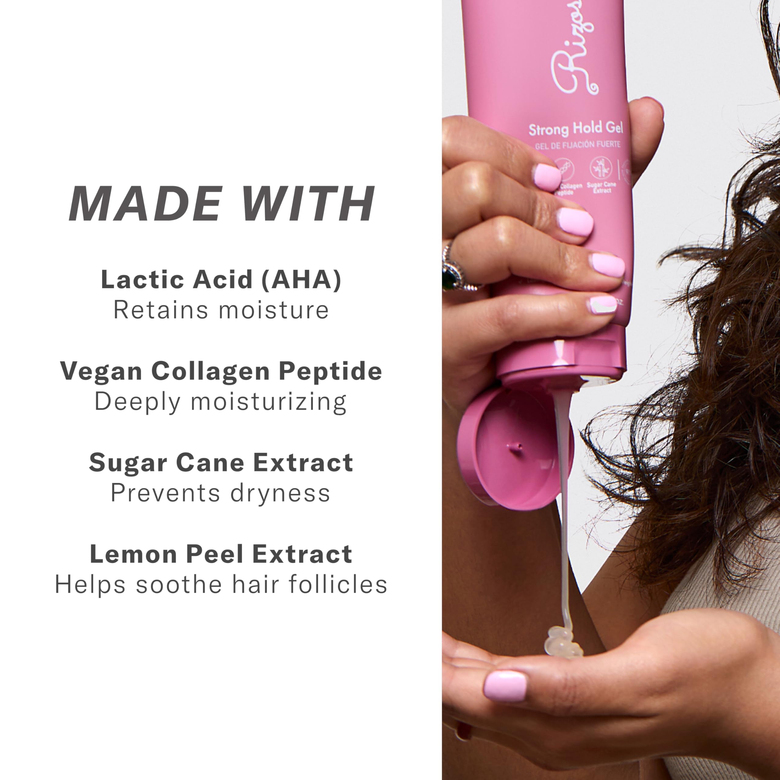 Rizos Curls Gel fixant fort – ingrédients nourrissants apportant hydratation et éclat
