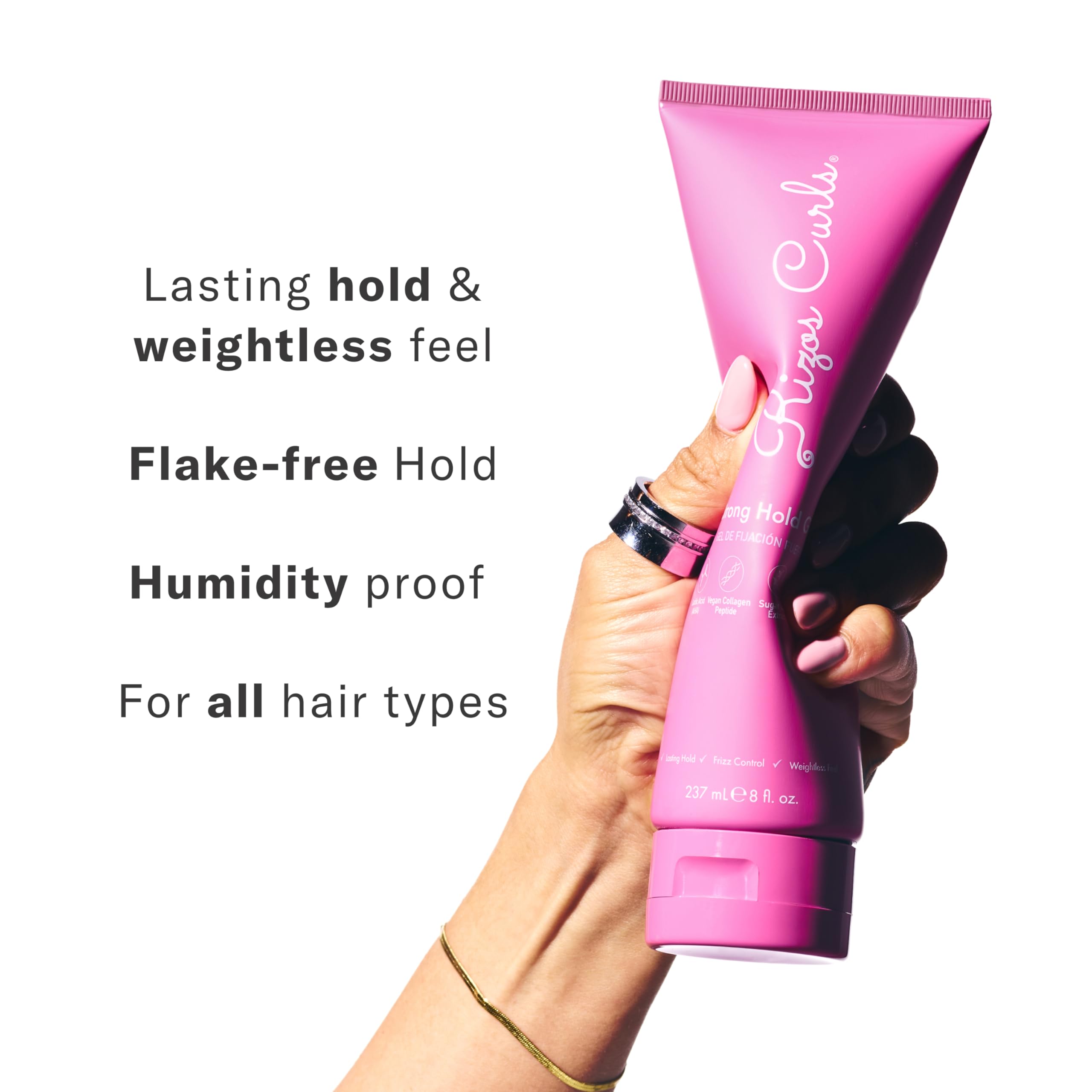 Rizos Curls Gel fixant fort – définition nette et contrôle du frizz sur cheveux bouclés