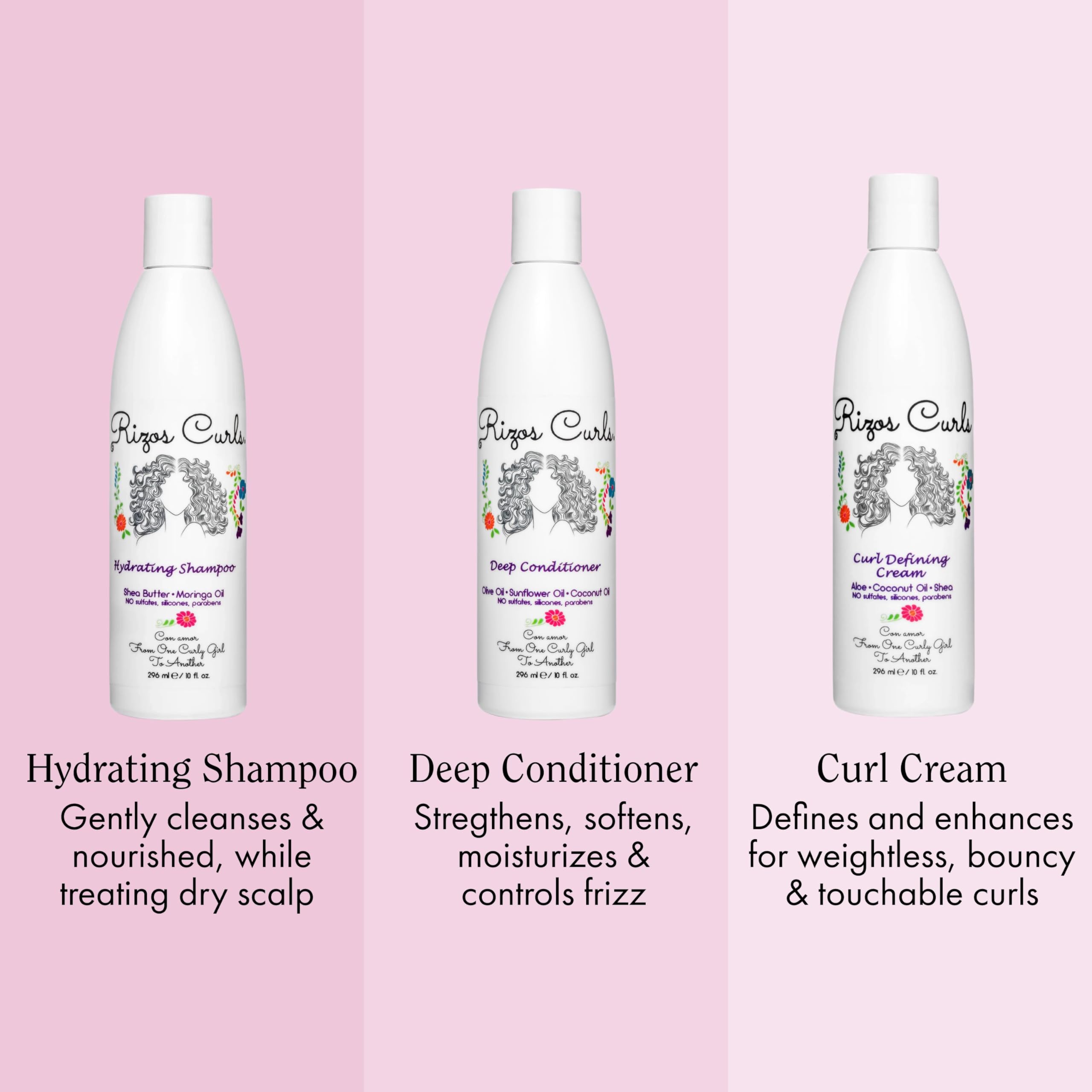 Rizos Curls Conditionneur Profond, démêlage facilité et hydratation durable.