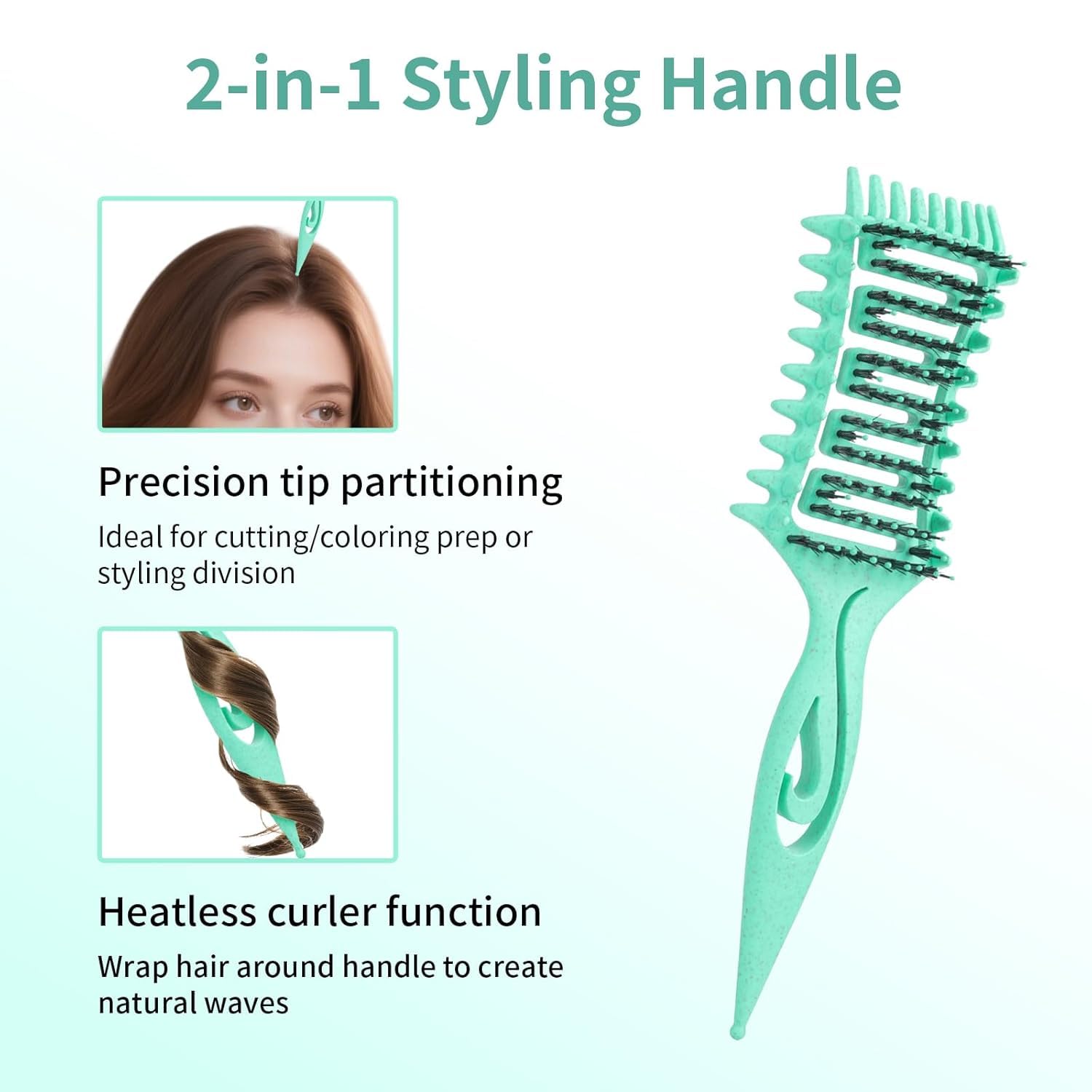 Brosse Rizova - poignée anti-glisse et ergonomique pour confort.