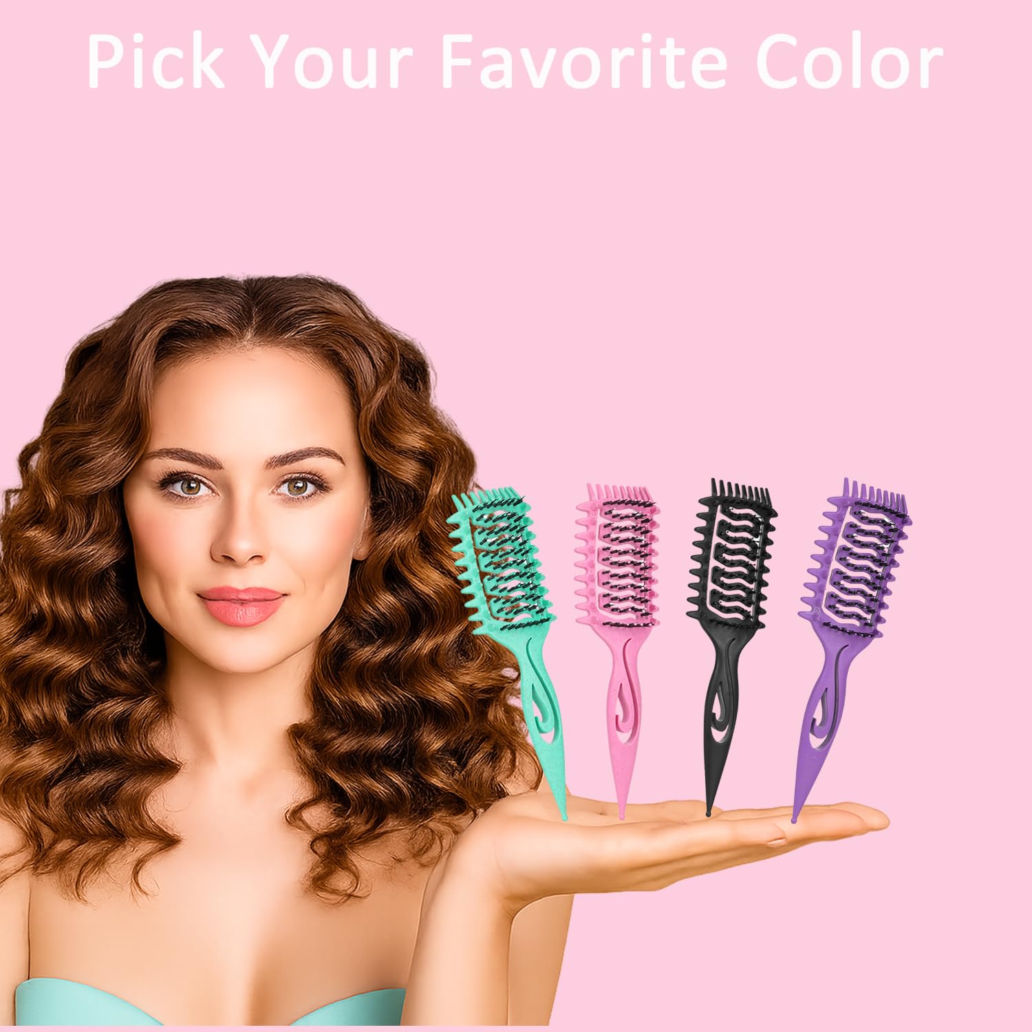 RIZOVA brosse utilisation cheveux mouillés idéale pour le brushing.