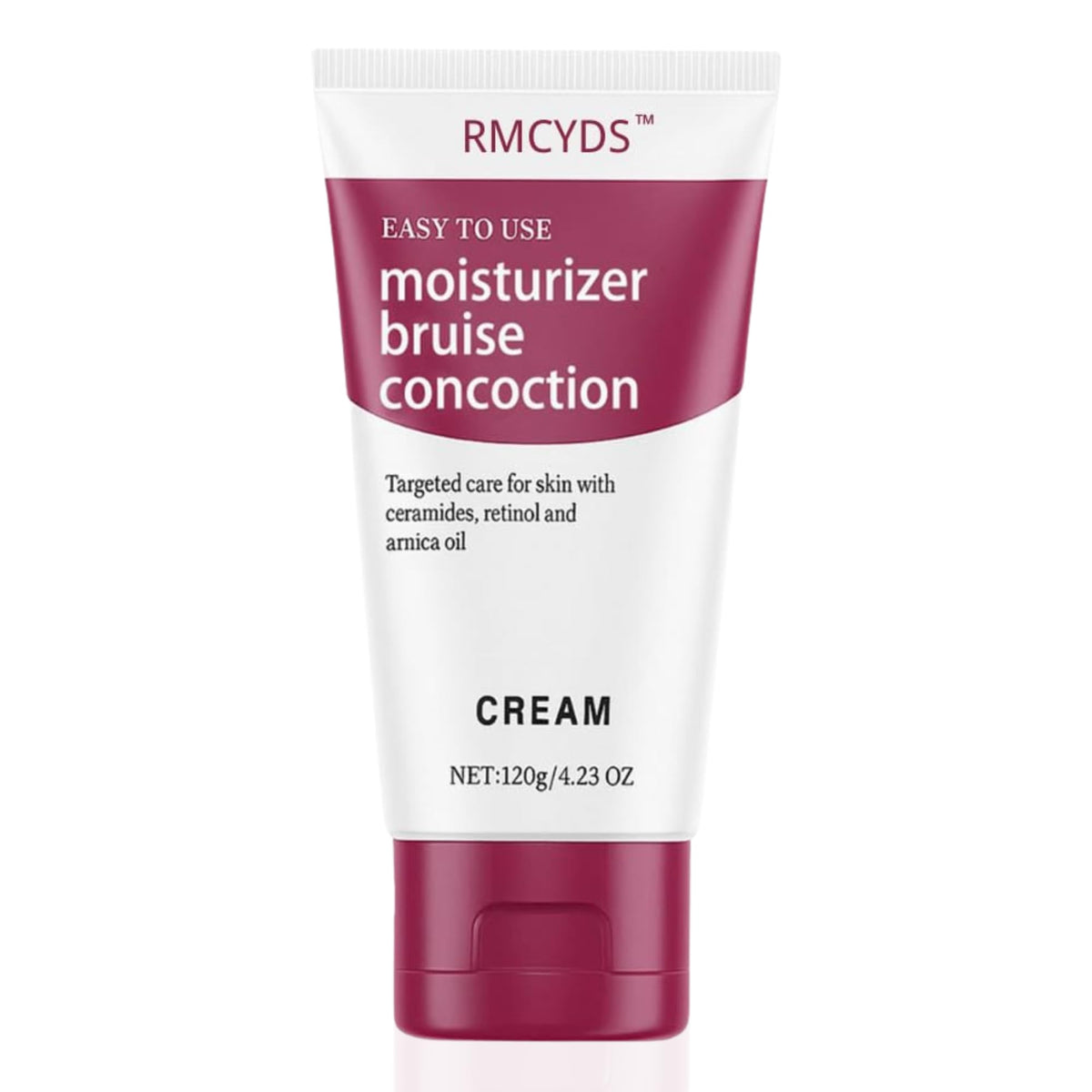 RMCYDS Crème contre les ecchymoses – bouteille affichant l'etiquette, hydratation durable pour la peau.