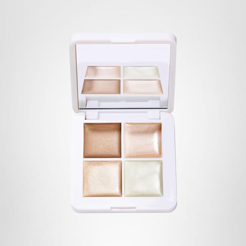RMS Beauty Lip2Cheek Glow Quad étui portable, idéal pour retouches en déplacement.