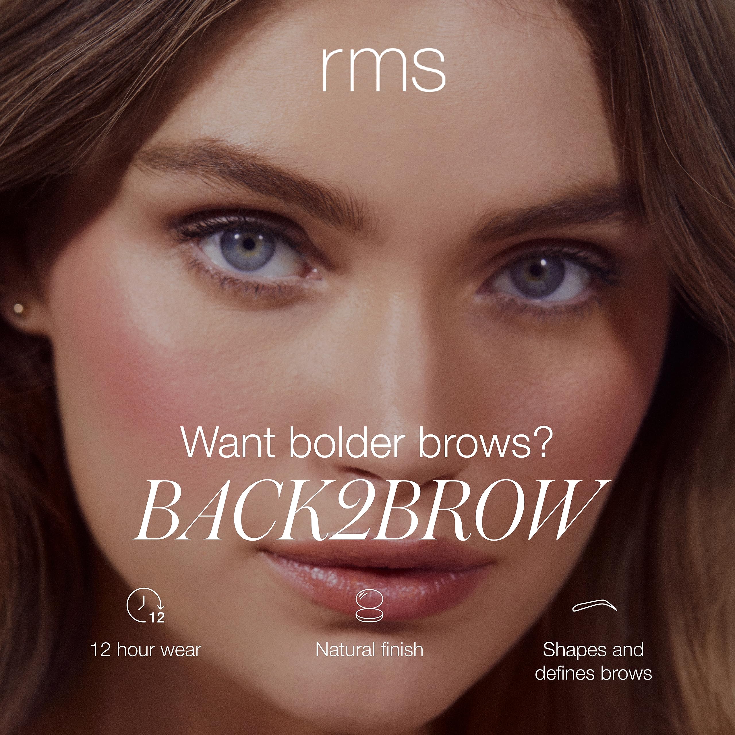 RMS Beauty Back2Brow définition précise des sourcils avec estompabilité.