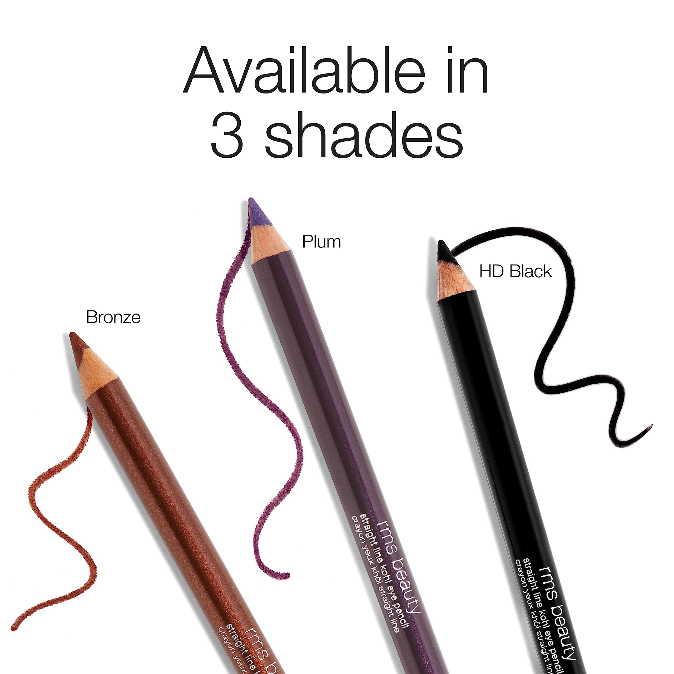 RMS Beauty crayon kohl ligne droite, estompe intégrée pour fini travaillé.