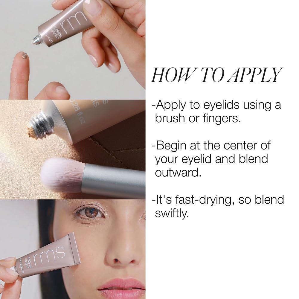 RMS Beauty Eyelights application facile pour un maquillage rapide