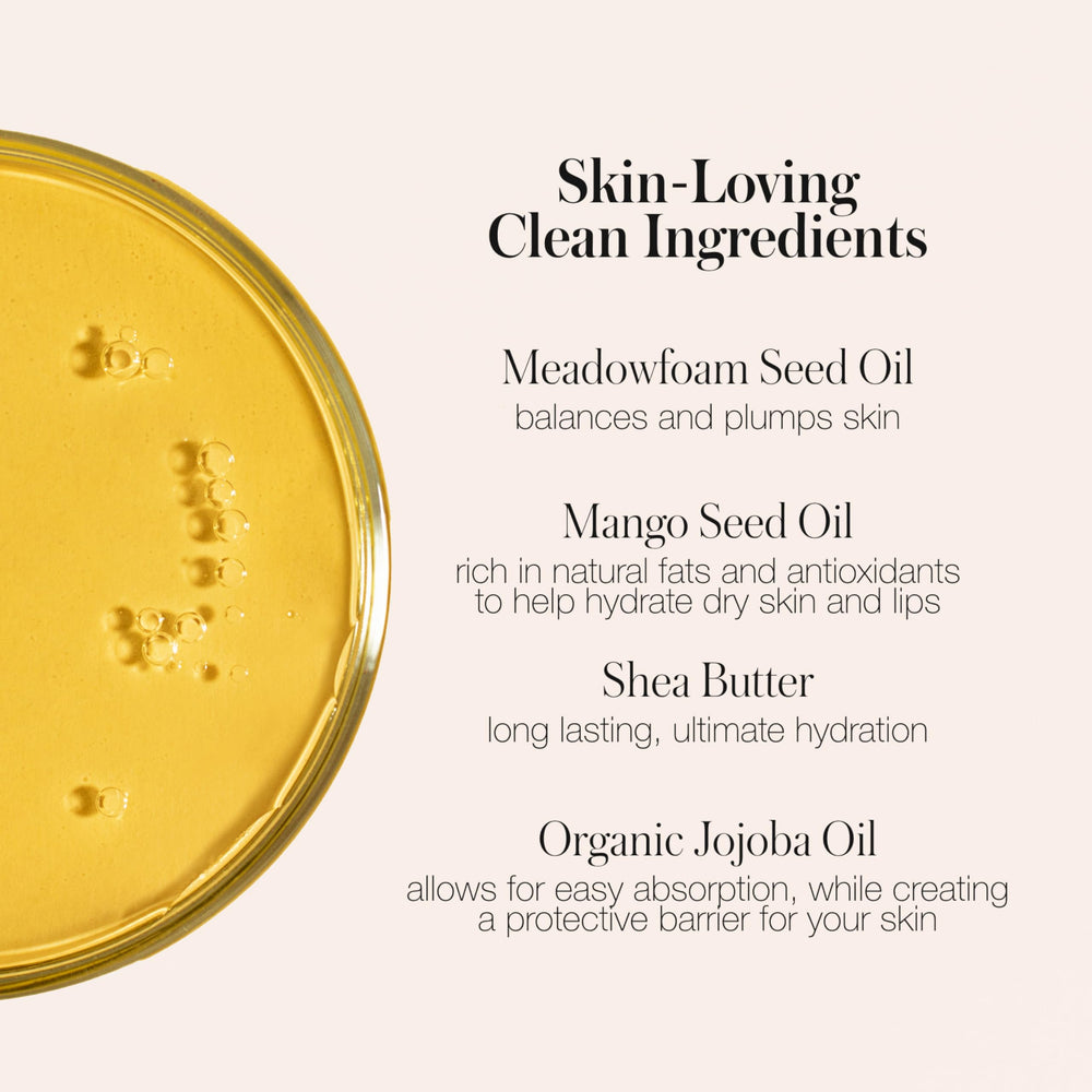 Texture crème qui glisse sans tiraillement et sans dessécher.