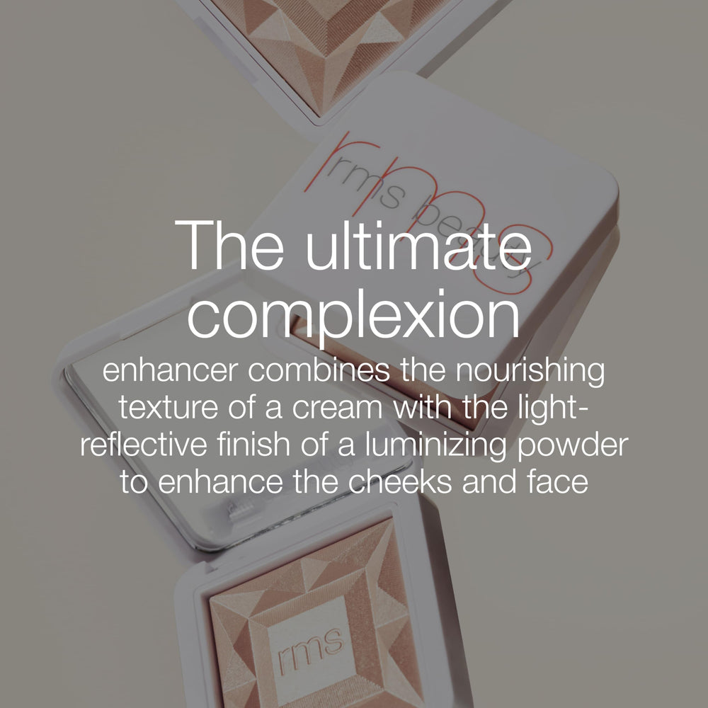 RMS Beauty Hydra Dew Luminizer affiche une hydratation lumineuse grâce au glycérol et au squalane.