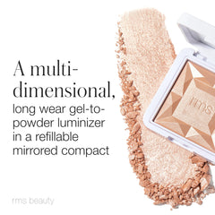 RMS Beauty Hydra Dew Luminizer appliqué uniformément pour un rayonnement discret.