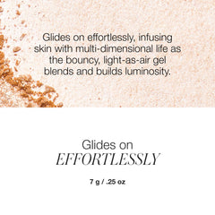 RMS Beauty Hydra Dew Luminizer texture légère et modulable pour un fini lumineux sans lourdeur.