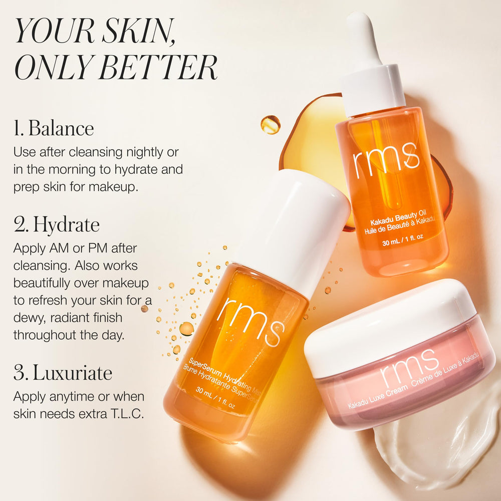 RMS Beauty Kakadu Beauty Oil – hydratation profonde sans fini gras pour la peau.