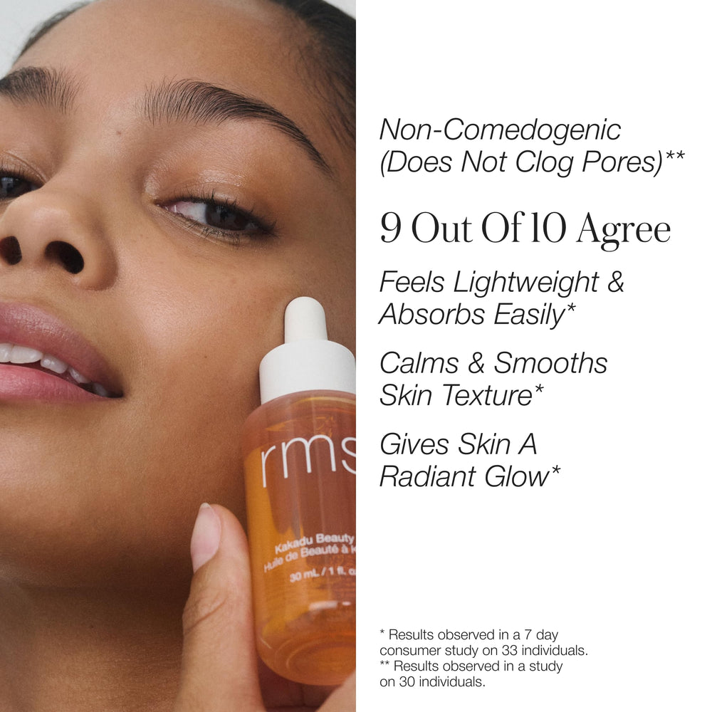 RMS Beauty Kakadu Beauty Oil – ingrédients Kakadu Plum apportant vitamine C pour l'éclat.