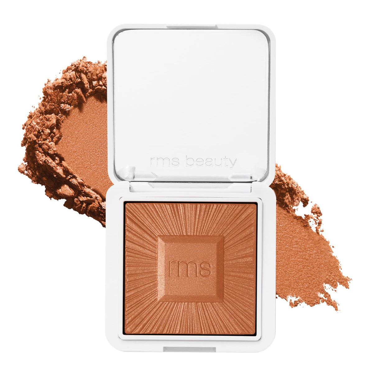 RMS Beauty Redimension Hydra-Bronzer compact ouvert pour un bronzage naturel lumineux.