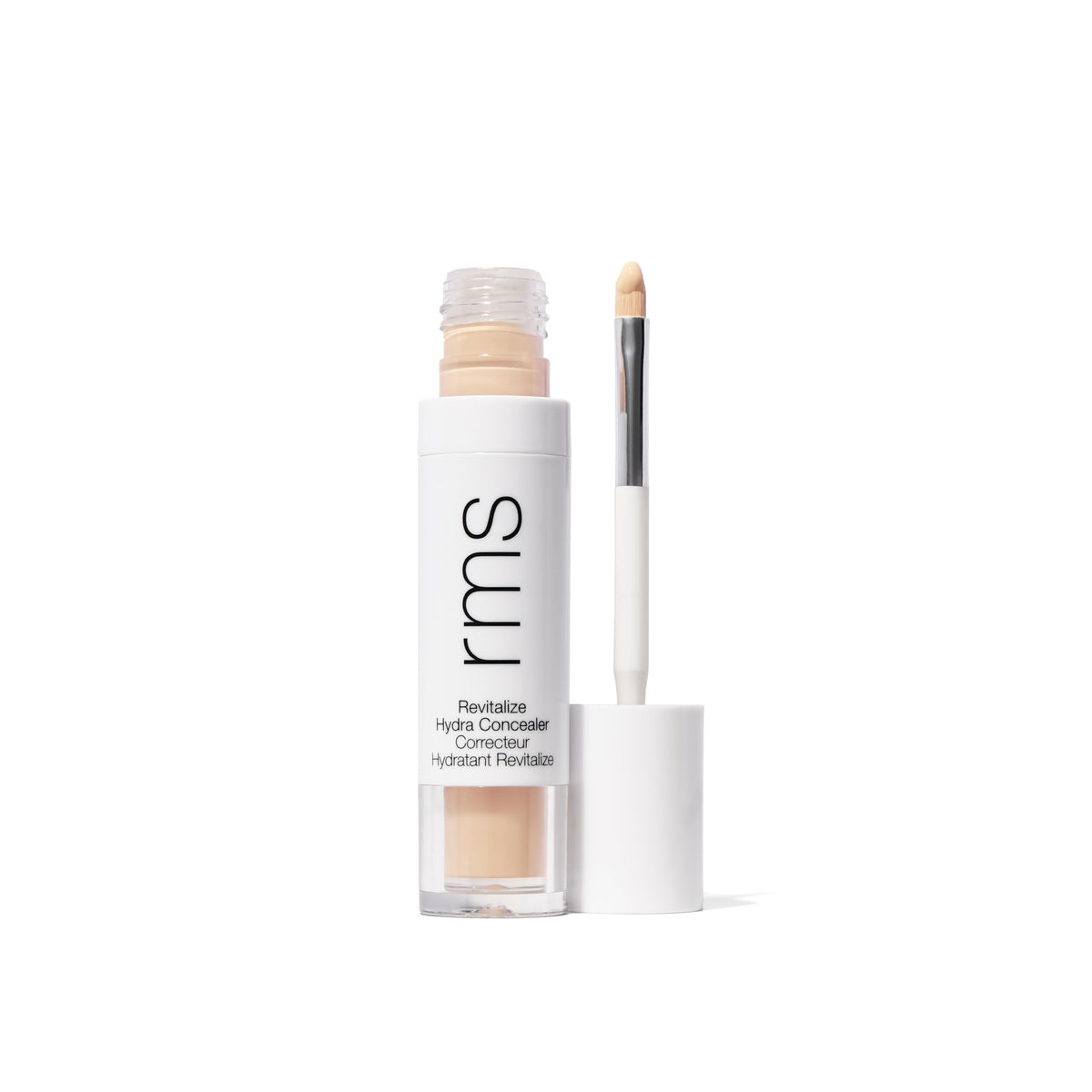 RMS Beauty Revitalize Hydra Concealer: bouteille plan rapproché et hydratation durable autour des yeux